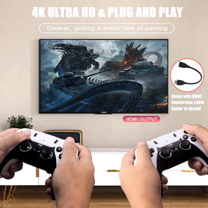 [Black Friday] Ntaanoo 2025 New Video Gamepad Console, 2.4G Dual Wireless Game Controller, Support 4K Game Graphics, over 42,000 Classic Retro Games, Best Christmas Gift for Boys!